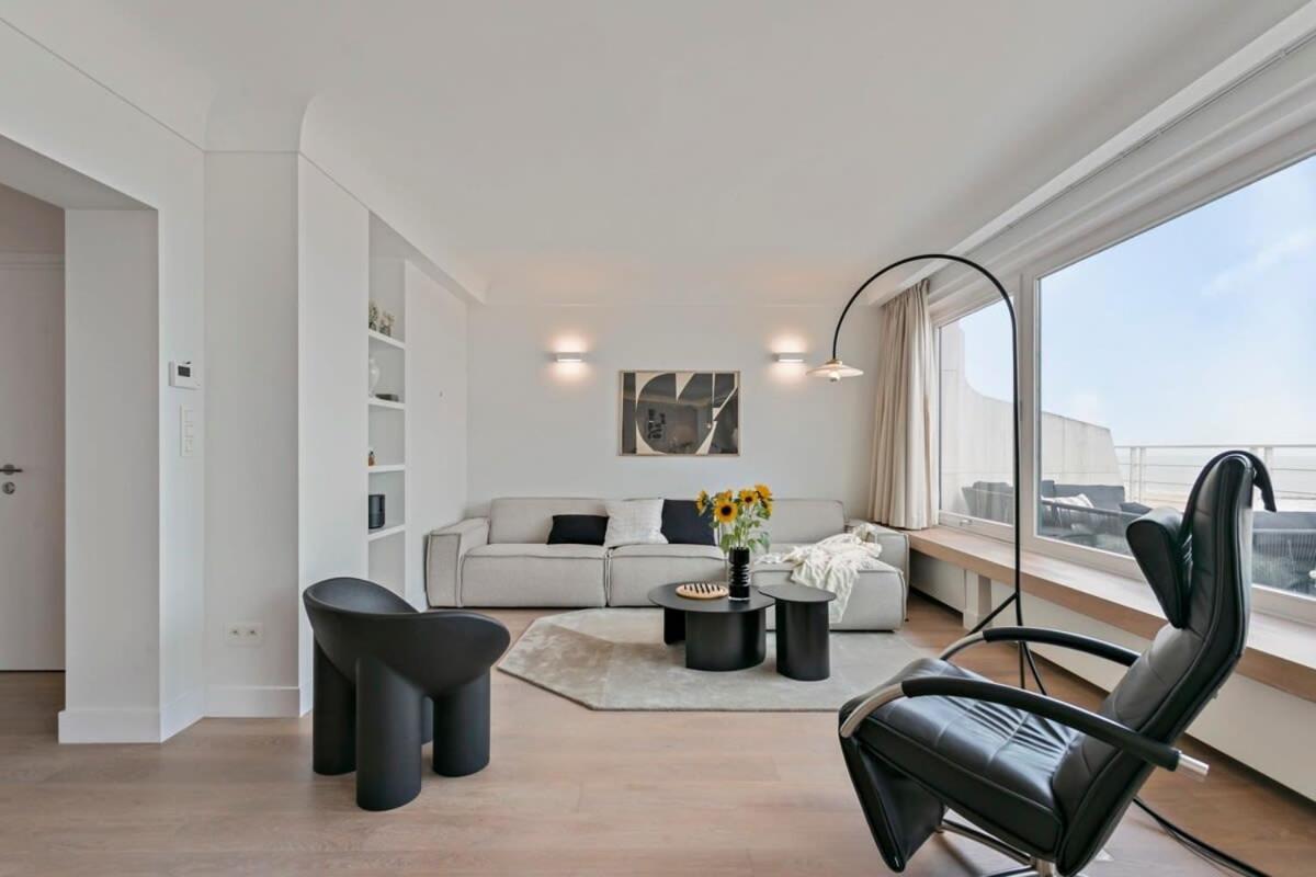 Huswell - Panoramic Seaview Apartment In 'T Zoute 크노케-하이스트 외부 사진